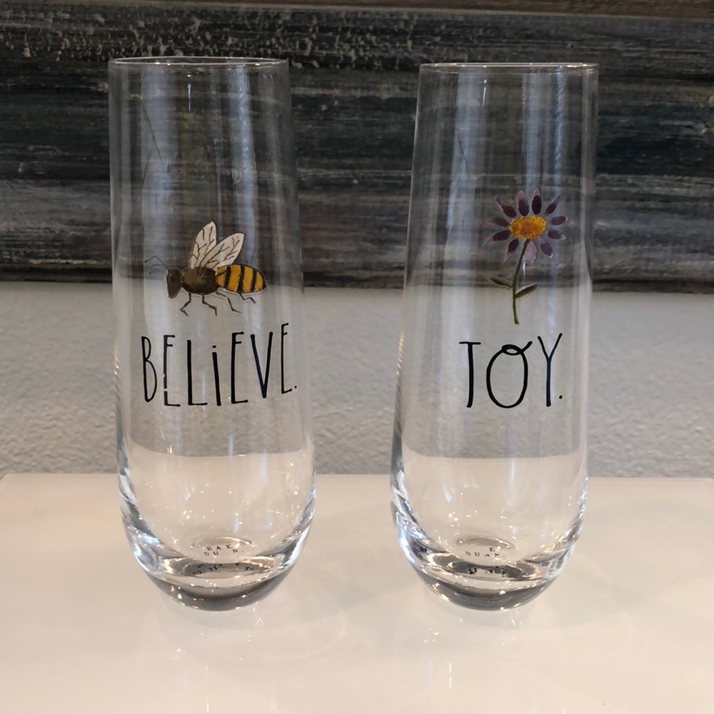 Rae Dunn Stemless Flutes